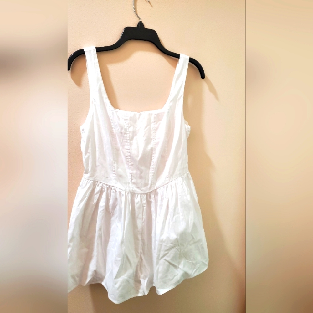 L.A. Hearts White Romper with back zipper sold by Pacsun NWT